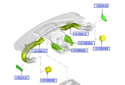 kratka nawiewu LEWA Ford Fiesta 2008-2019 #1900780 8A61-A045G51-AD