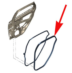uszczelka wnęki drzwi tylnych  Ford Focus MK 3 kombi L=P ® 1748755