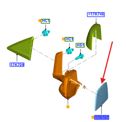 wkład luterka lewy Blis Ford Connect Mk2 2041143 FT1117K741AB