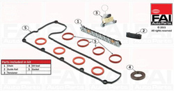 2.0 TDCI DW DW10 Ford - zestaw łańcucha rozrządu z uszczelkami FAI