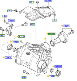 uszczelniacz skrzynki rozdzielczej 4WD Ford Kuga OE 1542112 8V417H426A