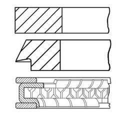 pierścienie tłokowe Ford 1.8 Duratec-HE Goetze 08-429400-00 83.00 mm