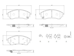 klocki hamulcowe Ford Ranger/Raptor 2022➝ przód - Brembo #2717292