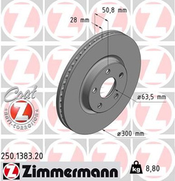 tarcze hamulcowe COAT-Z S-Max ✩ Galaxy ✩ - kpl. przód 316/32 mm 