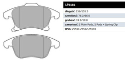 klocki hamulcowe Ford Mondeo Mk5 ✩ S-Max /Galaxy - kpl. przód Delphi