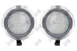lampki oświetlania progu w lusterku LED Ford #2221409 zamiennik 