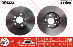 tarcze hamulcowe TRW - przód Ford Galaxy 2001-2006 #1141782