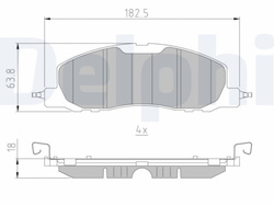 klocki hamulcowe Ford Explorer 3.0 EcoBoost kpl. przód #2475680