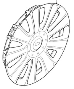 kołpak koła Ford - 17''  - oryginał ® 1453243 6M21-1130-CB