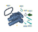 termostat z obudową Ford Mondeo S-Max Galaxy 2.2 TDCI VERNET #1427919 
