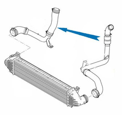 przewód intercoolera Mondeo Mk4 S-Max Galaxy 2.2 TDCI 1596810 