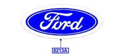 emblemat przedni 7" Ford Kuga Mk3 2428102 LJ6B-8B262-AA