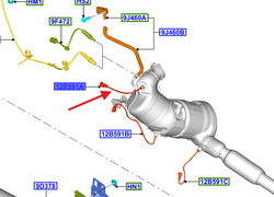 czujnik temperatury spalin Custom Mk1 Transit 2.0 EcoBlue #2348869 NRF