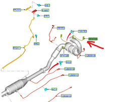 sonda lambda przed katalizatorem 2.0 TDCI DW10F #1862036 F1F19Y460CA