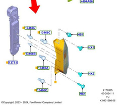 lampa tylna Ford Transit / Tourneo Custom 2023-> LED prawa OE: 2751217