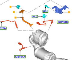 czujnik NOx Ford 2.0 TDCI EcoBlue OE: 2372907 JS7A5H295BD