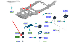 tuleja ramy Ford Ranger 1916025 AB392600193AA