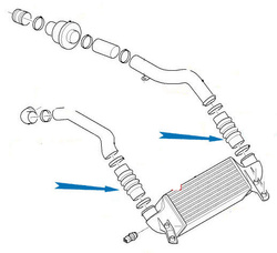 przewód intercoolera turbo Ford Focus Mk1 Connect 1.8 TDCI 1229499 
