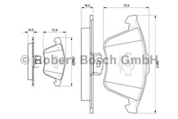 klocki hamulcowe Ford Focus Mk2 ST - przód kpl. ✩ Bosch 0986494077