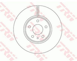 tarcze hamulcowe Ford Mondeo MK5 - przód 300 mm TRW DF6811