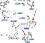 tłumik końcowy Mondeo Mk4 S-Max Galaxy 1810428 6G91-5K214-DC