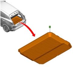 mata Gigabox do bagażnika Ford PUMA Gen-E 2025-> OE: 2728698 ®