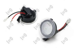 lampki oświetlania progu w lusterku LED Ford #2221409 zamiennik 