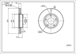 tarcze hamulcowe Focus Mk2 C-Max - przód 278 mm - HART Premium