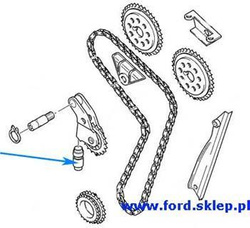 DOHC - napinacz hydrauliczny łańcucha rozrządu FEBI #1662847
