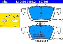 klocki hamulcowe ATE - kpl. tył Ford C-Max Focus Kuga #2613321