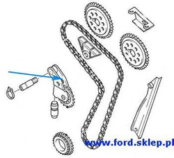 DOHC - ramię napinacza łańcucha rozrządu Ford DOHC  FEBI #1022214