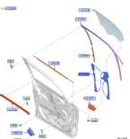 podnośnik szyby przód prawy Ford S-Max Galaxy  OE: 2345933 