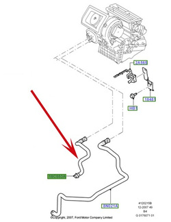 przewód nagrzewnicy - Ford Focus MK2, C-Max 1.6 TiVCT #1469329