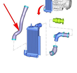 przewód intercoolera Ford C-Max, Focus Mk3- zamiennik 1823088