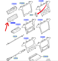 panel sterowania klimatyzacją Ford S-Max Galaxy 1775129 BM2T18C612CD