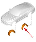 nadkole plastikowe Ford Mustang - oryginał ® 5308440