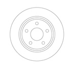 tarcze hamulcowe Ford Focus MK4, tył Ø271 mm TRW #2196429