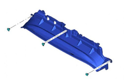 osłona górna pas przedni, chłodnic Ford Fiesta mk6 - oryginał 1750484 ®