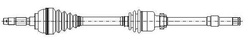półoś napędowa Focus Mk2 1.6 1.8 TDCi - prawa #1726275