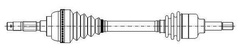 półoś napędowa Focus Mk2 1.6 1.8 TDCi - lewa #1682285