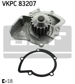 2.0 TDCI DW10C - zestaw rozrządu + pompa wody SKF
