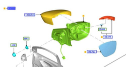 lusterko zewnętrzne PRAWE Ford Ka+ 2016- OE: 2554411