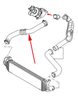 przewód intercoolera Ford 2.0 TDCi Mondeo Mk4 S-Max Galaxy #1693589