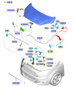 linka otwierania maski Transit Tourneo Courier 2014-2018 ® 1842491