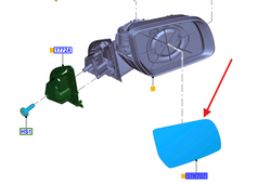 wkład luterka lewy Ranger 2259110 JB3B-17K741-BB