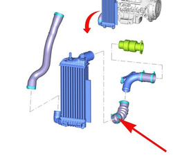 przewód intercoolera Ford C-Max Focus Mk3 Kua 2 Connect 2 #2674629