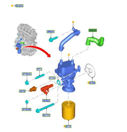 przewód elastyczny Ford 2.0 TDCI DW10F Mondeo 5 S-Max Focus 3 #1871430