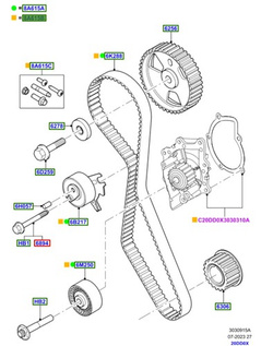 2.0 TDCI DW - zestaw rozrządu Ford + pompa wody Ford - 1855732
