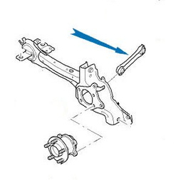 wahacz tylny poprzeczny Ford Mondeo MK4 S-Max Galaxy #1426770 Febi 