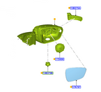 lusterko prawe Ford Kuga Mk3 2623954 LV4B-17682-DG